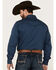 Image #4 - Wrangler Retro Men's Premium Solid Long Sleeve Snap Western Shirt, Blue, hi-res