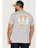 Image #4 - Changes Men's Yellowstone For The Brand Silhouette Graphic T-Shirt  , Grey, hi-res