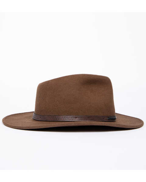 Image #5 - Dorfman Men's Durango 6X Felt Western Fashion Hat, Pecan, hi-res