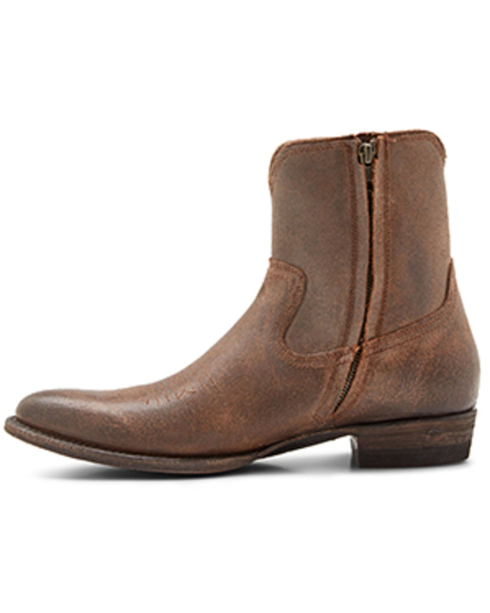 Frye Men's Austin Inside Zip Ankle Boots - Round Toe - Country Outfitter