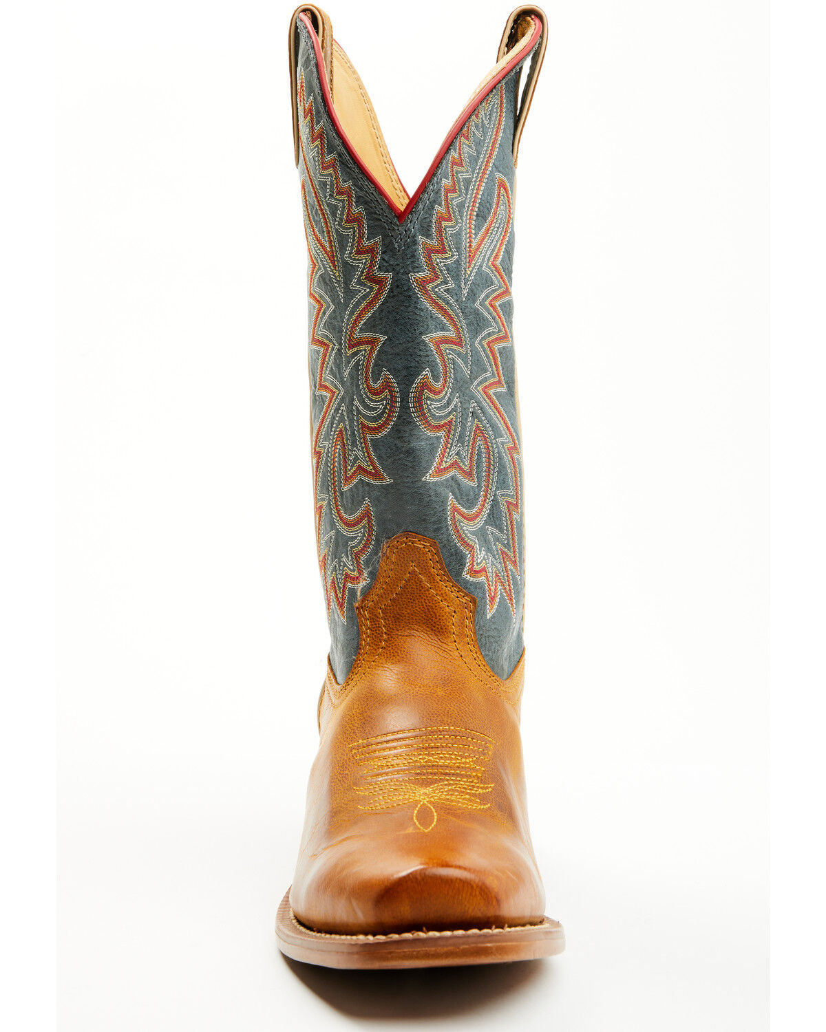 Image #4 - Justin Men's Show Off Western Boots - Square Toe, Brown, hi-res