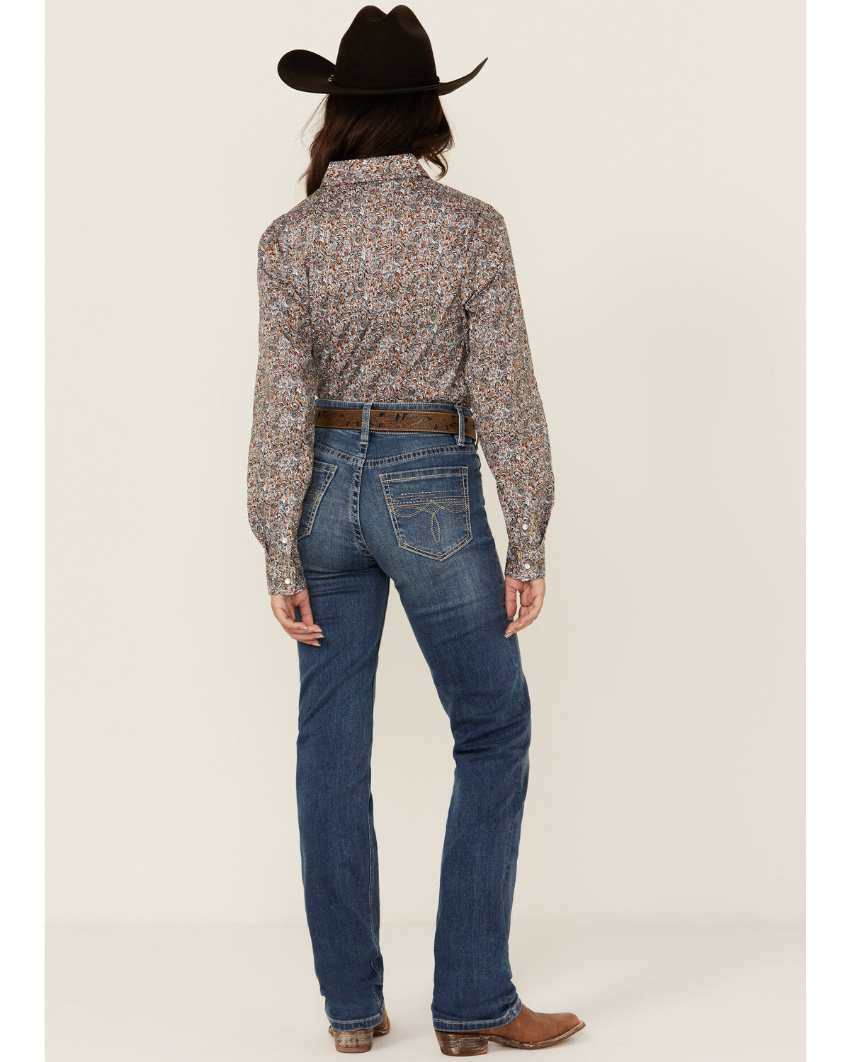 Image #1 - Rock & Roll Denim Women's Medium Wash High Rise Modest Bootcut Stretch Denim Jeans, Medium Wash, hi-res