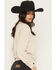 Image #3 - Ariat Women's Logo Essential Crew Sweatshirt, Oatmeal, hi-res