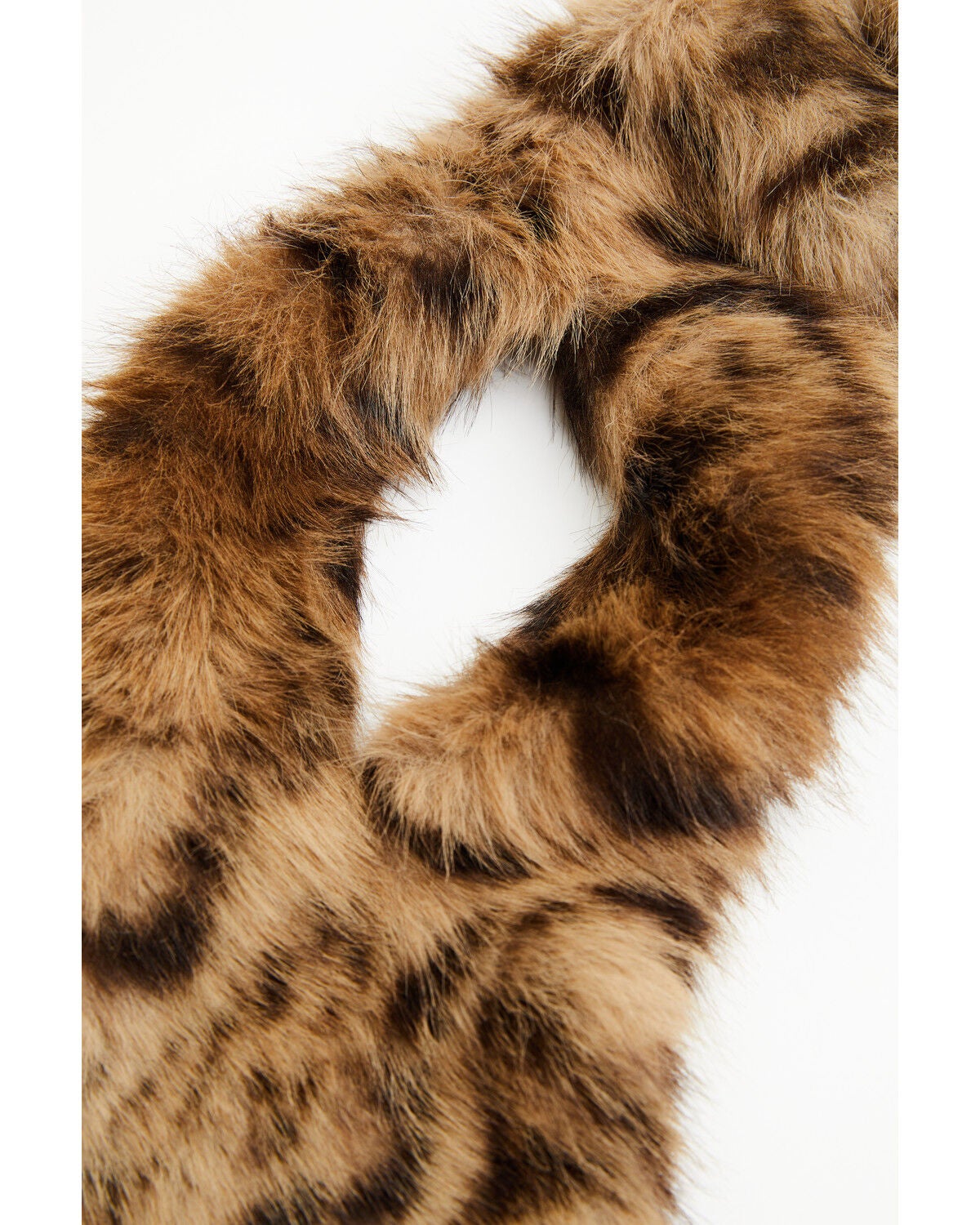Image #3 - Shyanne Women's Leopard Print Faux Fur Scarf, Brown, hi-res