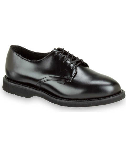 Thorogood Men's Postal Certified Classic Leather Made In The USA Uniform Oxfords, Black, hi-res
