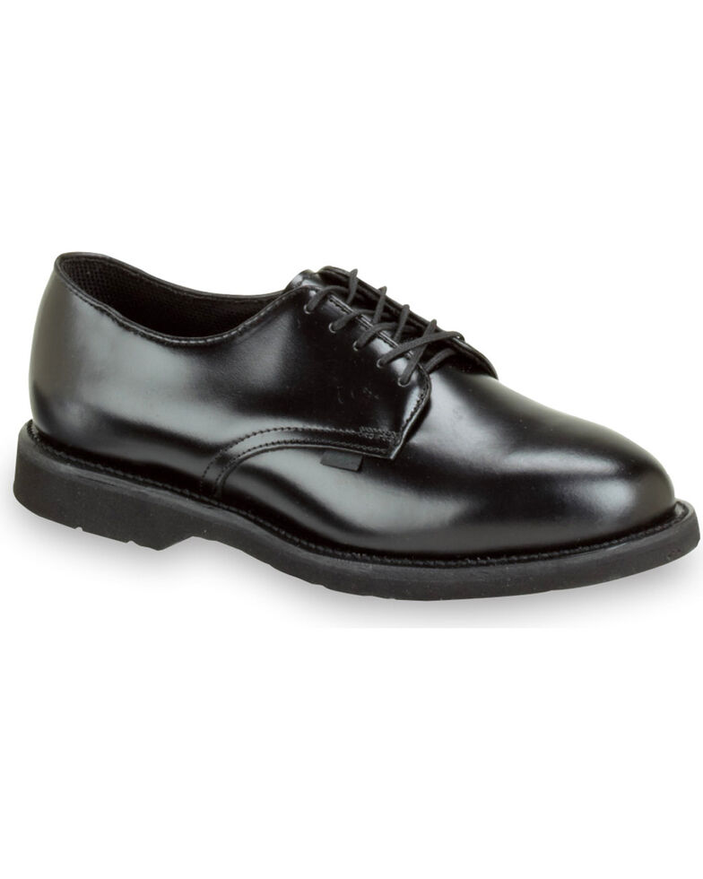 Thorogood Men's Postal Certified Classic Leather Uniform Oxfords, Black, hi-res