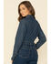 Wrangler Women's Dark Denim Washed Long Sleeve Western Shirt , Blue, hi-res