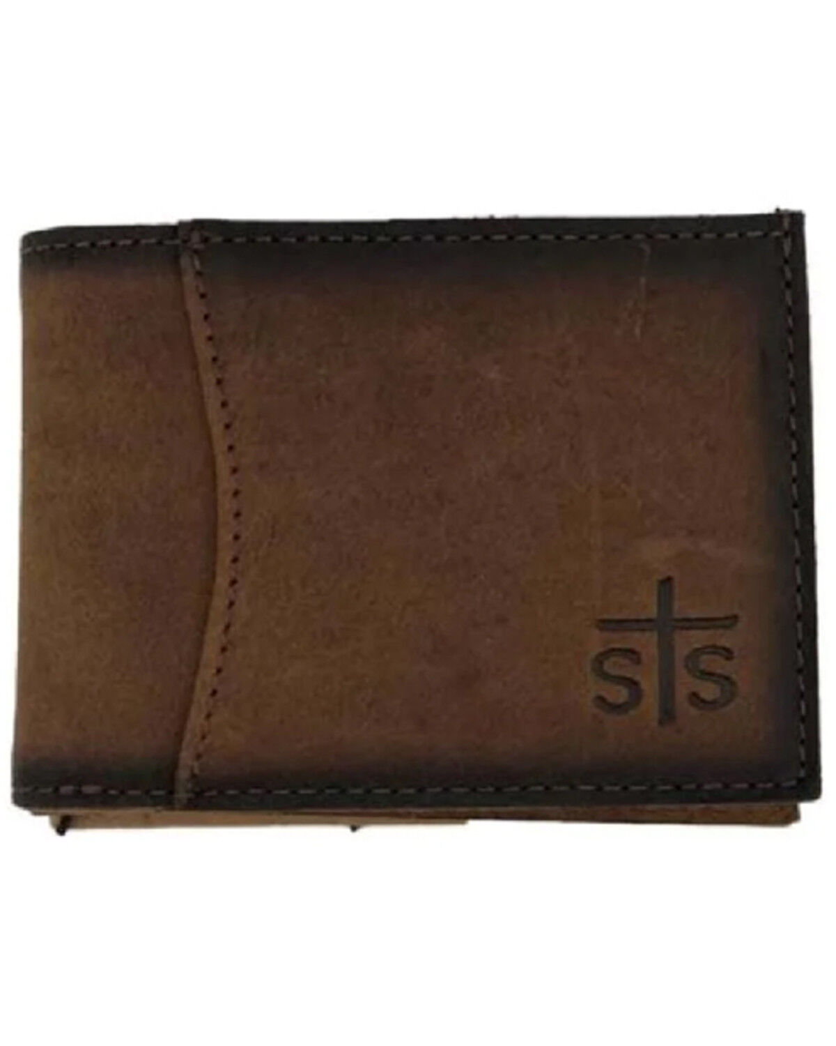 Image #1 - STS Ranchwear by Carroll Men's Foreman Bifold II Wallet, Brown, hi-res