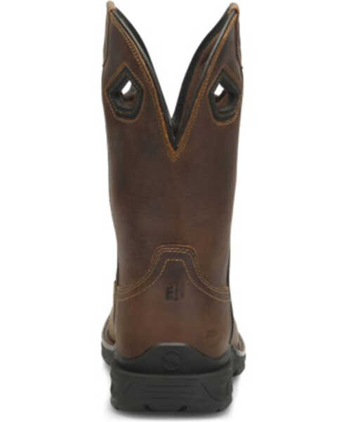 Image #4 - Double H Men's Zane Waterproof Western Work Boots - Composite Toe, Brown, hi-res
