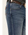 Wrangler Retro Men's Meadow Medium Wash Stretch Slim Straight Jeans - Long, Blue, hi-res