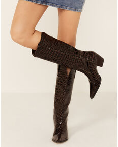 Matisse Women's Stella Western Boots - Snip Toe, Chocolate, hi-res