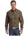 Image #1 - Stetson Men's Paisley Print Long Sleeve Button-Down Western Shirt, Brown, hi-res