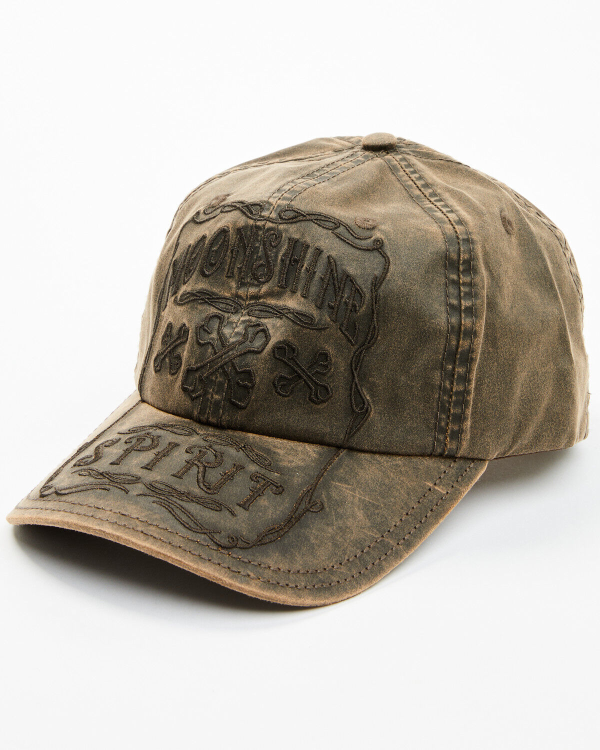 Image #1 - Moonshine Spirit Men's Waylon Oil Cloth Baseball Cap, Brown, hi-res