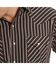 Image #3 - Ely Walker Men's Assorted Plaid or Stripe Short Sleeve Pearl Snap Western Shirt, Stripe, hi-res