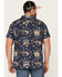 Image #4 - Pendleton Men's Hula Girl Tropical Print Short Sleeve Button-Down Western Shirt , Blue, hi-res