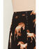 Image #4 - Cotton & Rye Women's Horse Print Button-Front High-Low Skirt, Black, hi-res
