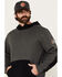 Image #2 - Hawx Men's Montrose Fleece Hooded Sweatshirt, Charcoal, hi-res