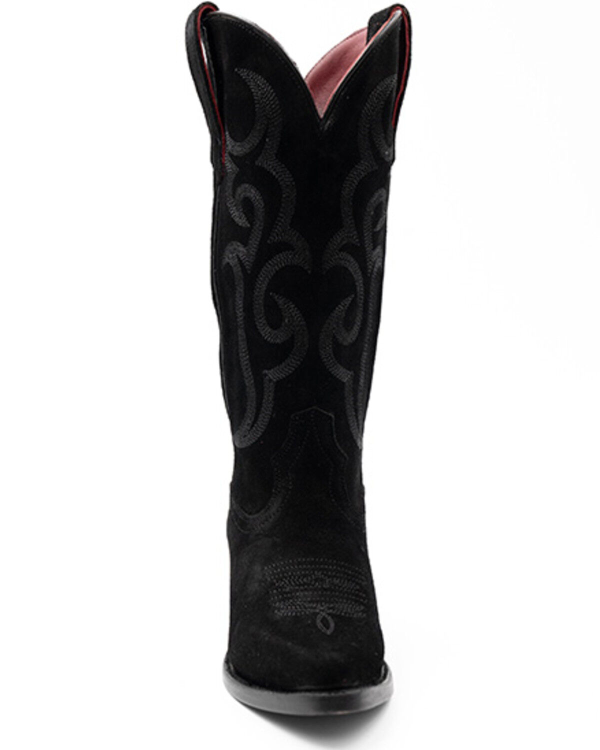 Image #4 - Ferrini Women's Quinn Roughout Western Boots - Round Toe, Black, hi-res