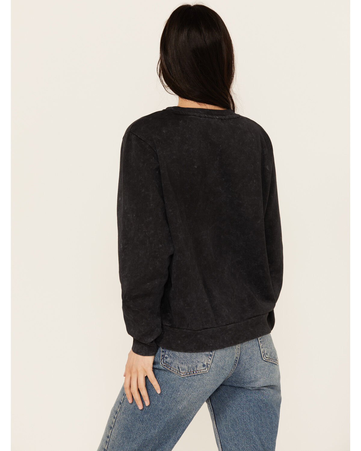 Image #4 - Jack Daniels Women's Sour Mash Crewneck Sweatshirt, Black, hi-res