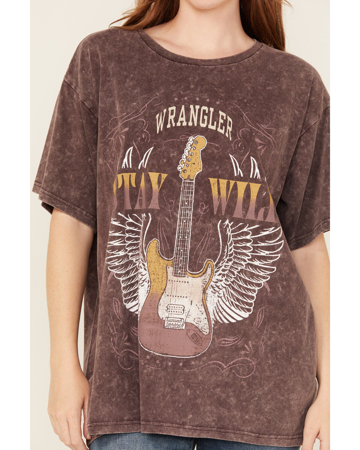 Image #3 - Wrangler Women's Stay Wild Short Sleeve Graphic Tee, Purple, hi-res