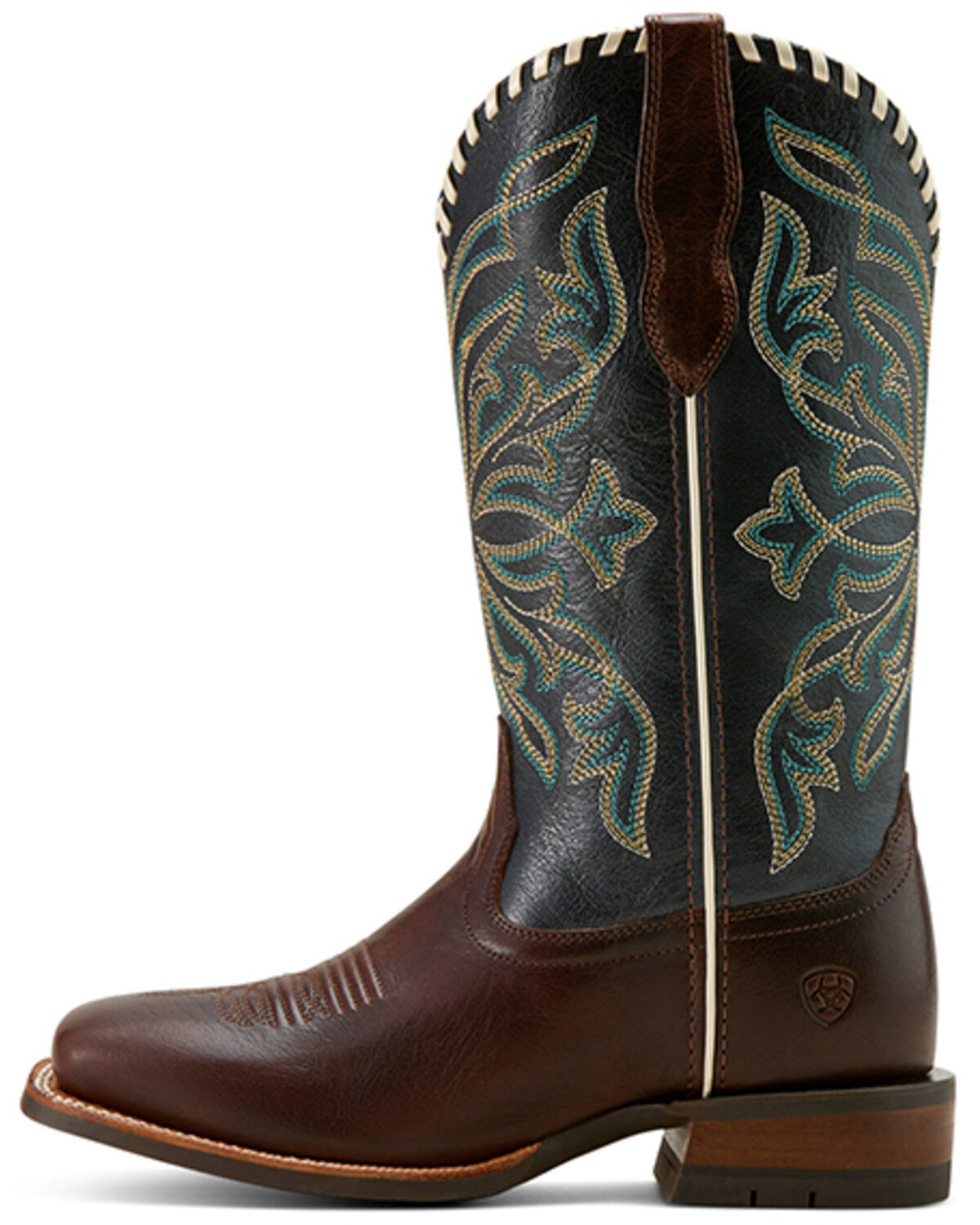 Image #2 - Ariat Women's Showdown Western Boots - Broad Square Toe, Brown, hi-res
