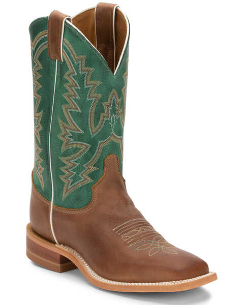 Image #1 - Justin Women's Bent Rail Kennedy Western Boots - Broad Square Toe, Tan, hi-res