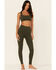 Image #5 - Idyllwind Women's Liberty Athleisure Sports Bra, Dark Green, hi-res