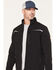 Image #2 - Strauss Men's E.S. Motion Softshell Jacket, Black, hi-res