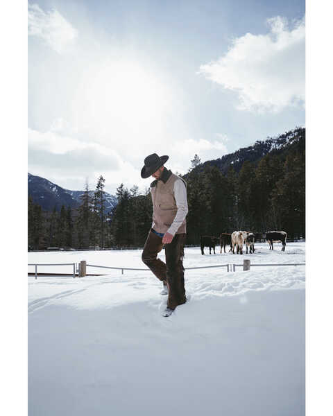 Image #1 - Cody James Men's Tan Ranchero Timberwolf Canvas Vest , Tan, hi-res