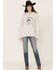 Image #4 - Paramount Network's Yellowstone Women's Bronco Graphic Hooded Pullover, Heather Grey, hi-res