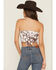 Image #4 - Originality Women's Boot Barn Exclusive Cow Print Bandana Top, White, hi-res