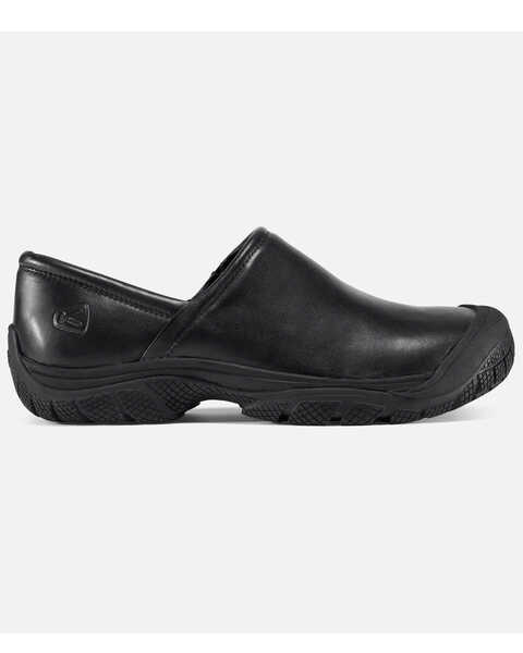 Keen Men's PTC Slip-On Work Shoes - Round Toe, Black, hi-res