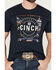 Image #3 - Cinch Men's Southwestern Logo Short Sleeve Graphic T-Shirt, Navy, hi-res