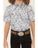 Image #3 - Cody James Boys' Ryder Paisley Print Short Sleeve Snap Western Shirt, Cream, hi-res
