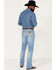 Image #3 - Wrangler Retro Men's Codigo Light Wash Slim Bootcut Stretch Denim Jeans - Long, Blue, hi-res