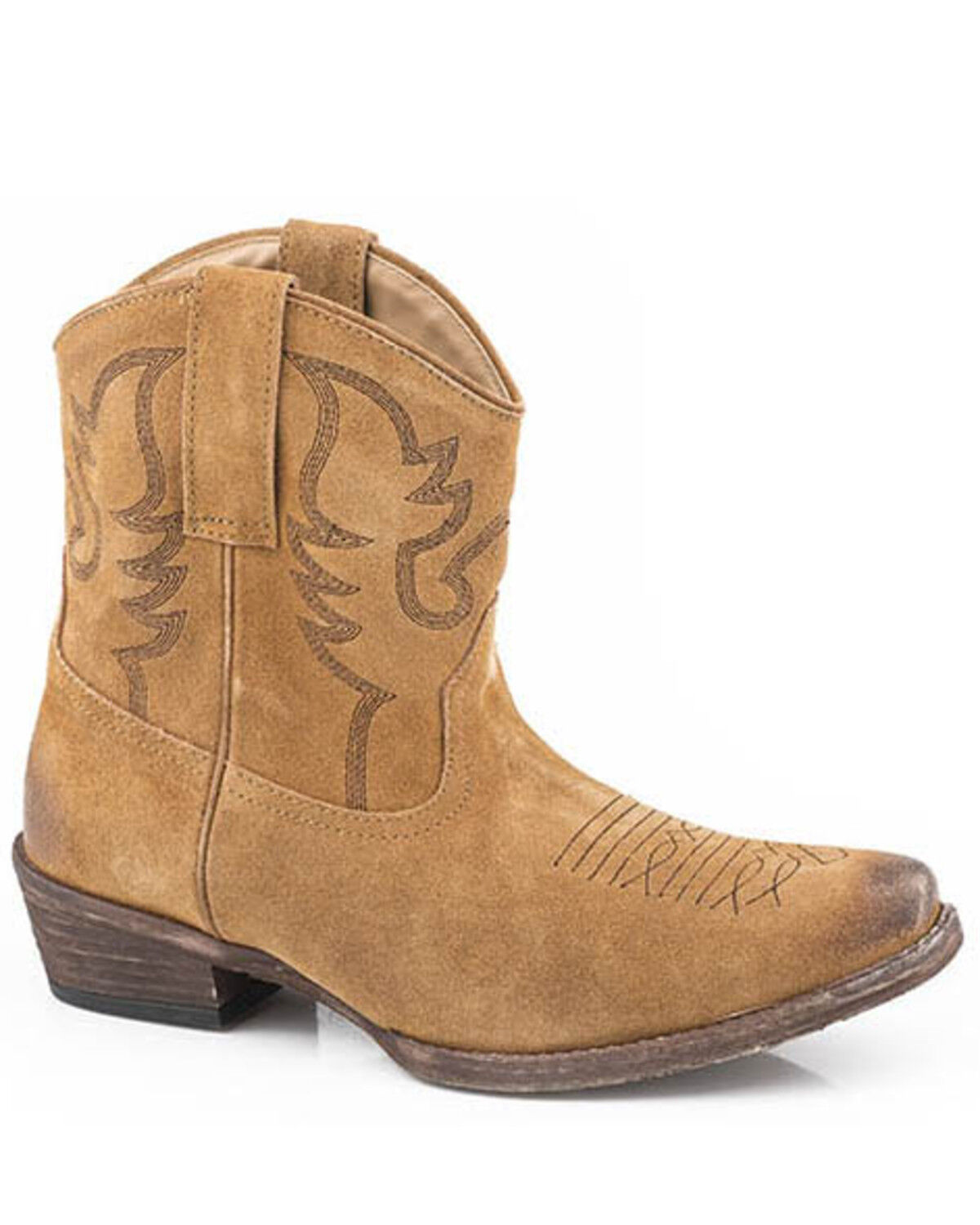 suede western booties