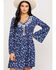 Image #1 - Roper Women's Floral Print Mini Dress, Blue, hi-res