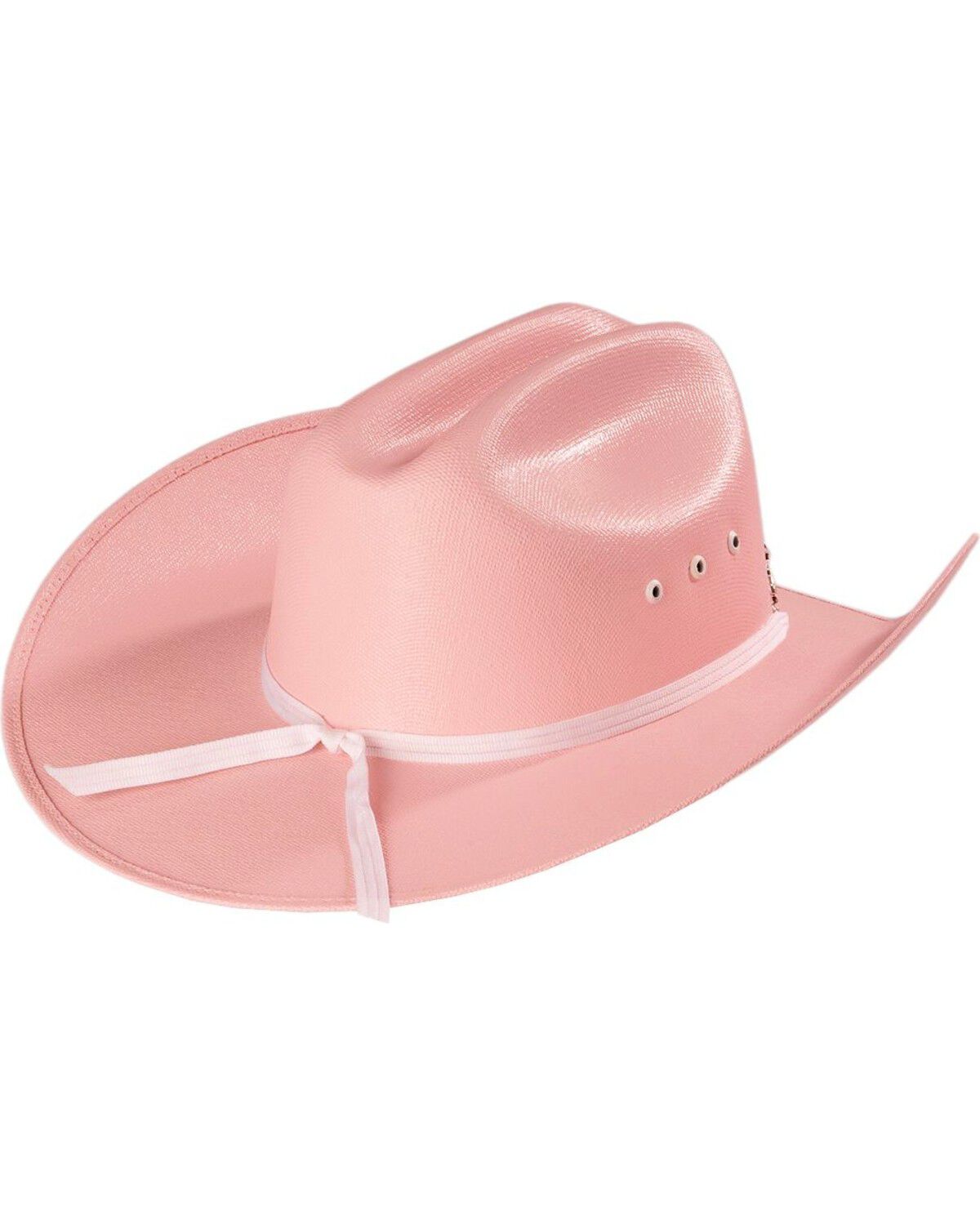 Image #3 - M&F Western Girls' Tiara Canvas Cowboy Hat, Pink, hi-res