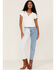 Image #1 - Levi's Women's 501 Original Selvedge Two-Tone High Rise Cropped Jeans, Blue, hi-res