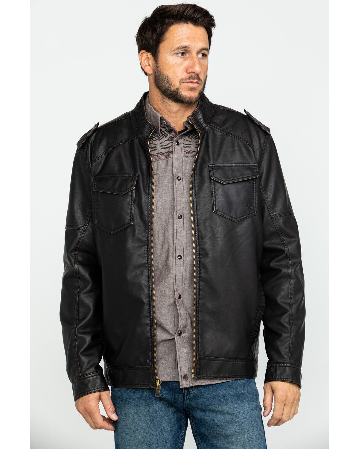 big & tall leather motorcycle jackets