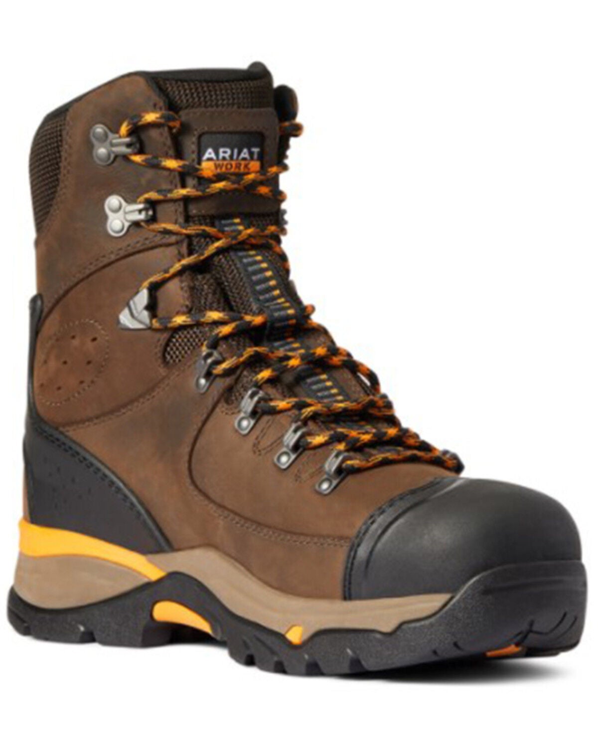 Ariat Men's Endeavor 8" H20 Full-Grain Work Boot - Composite Toe, Brown, hi-res