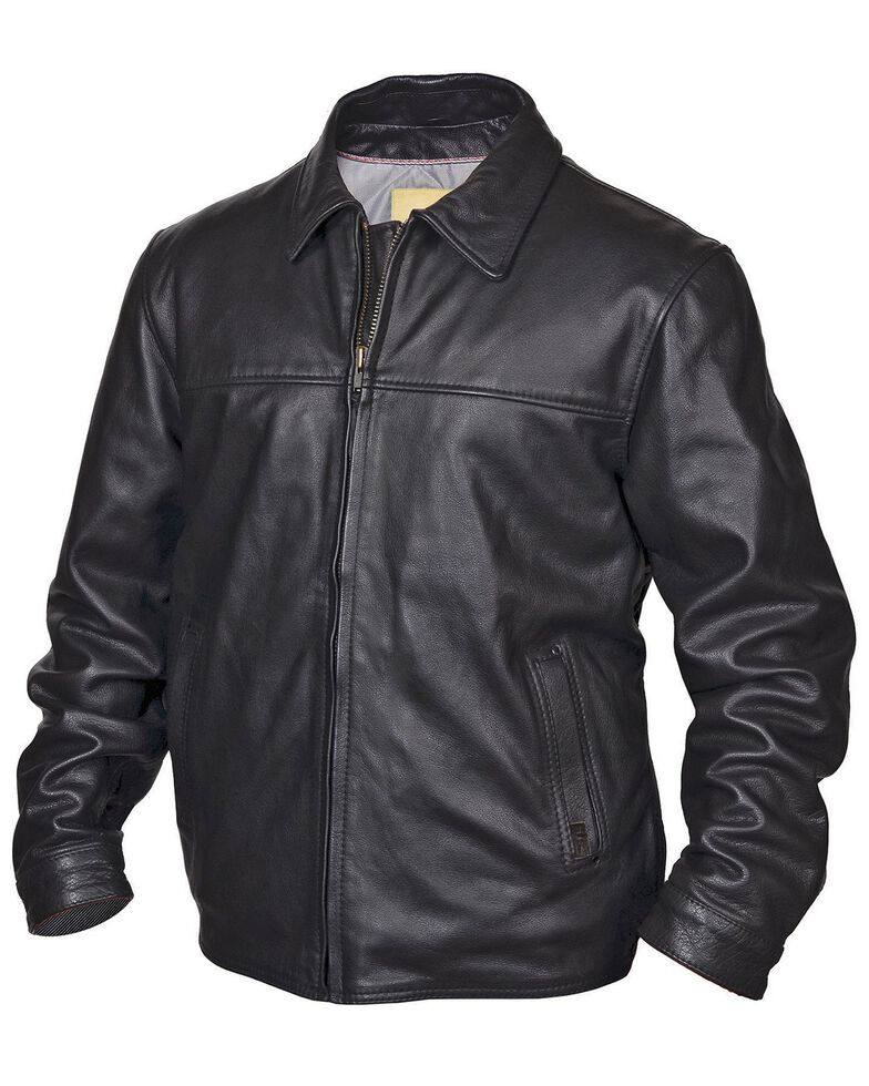 STS Ranchwear Men's Rifleman Black Leather Jacket - Country Outfitter