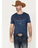 Image #1 - Cody James Men's Triple Bull Short Sleeve Graphic T-Shirt, Navy, hi-res
