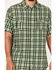 Image #3 - Brothers and Sons Men's Casual Plaid Short Sleeve Button Down Western Shirt, Light Green, hi-res