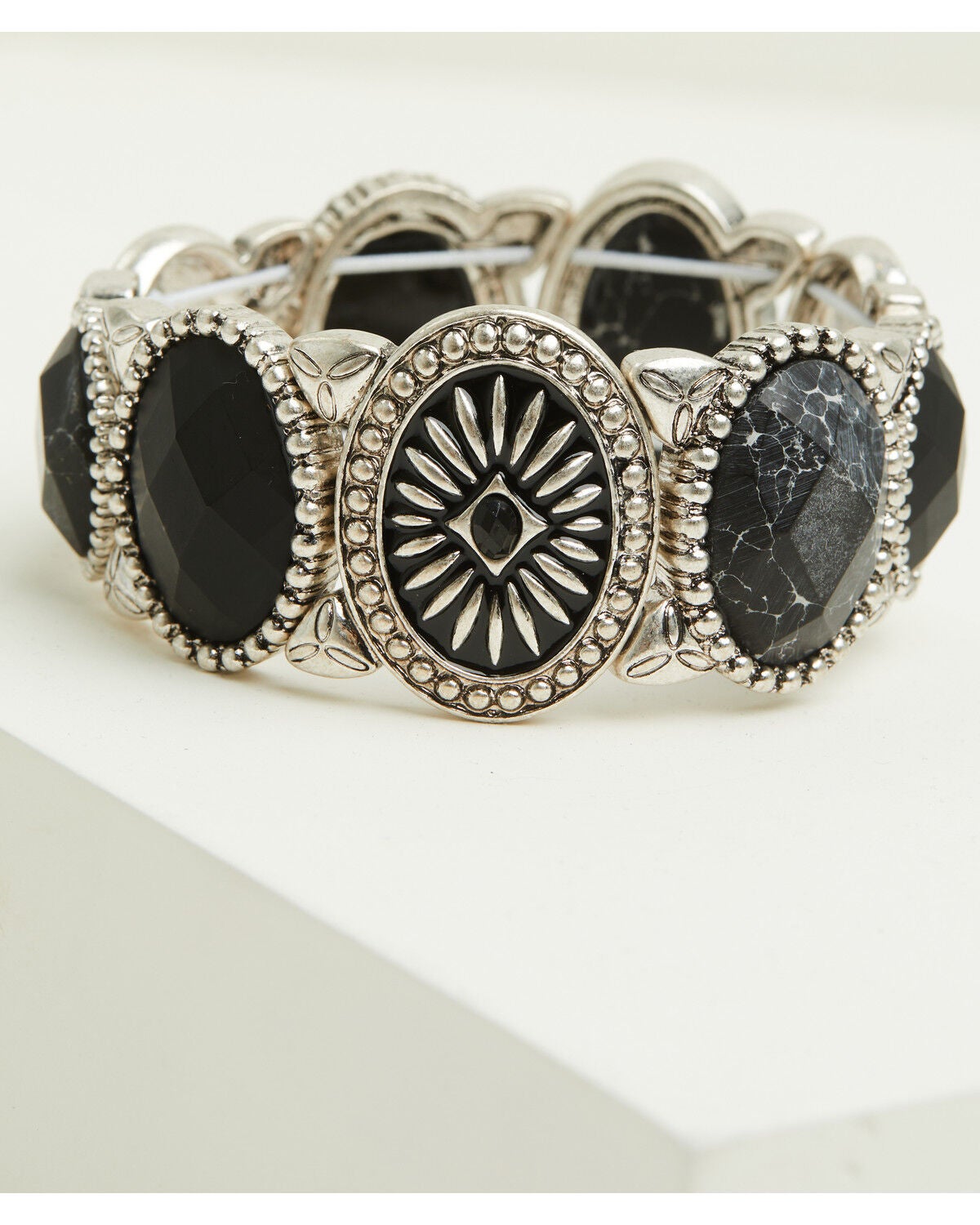 Lainey Wilson Women's Stone Stretch Bracelet, Black, hi-res