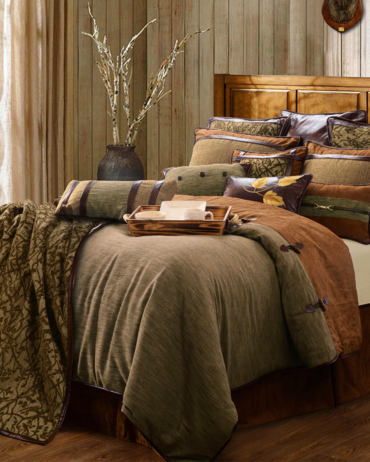 Image #1 - HiEnd Accents Highland Lodge Comforter Set - 5 Piece, Multi, hi-res