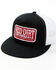Image #1 - Red Dirt Hat Men's Embroidered Logo Tag Patch Mesh Back Cap, Black, hi-res