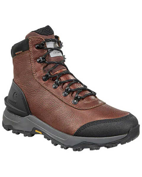 Carhartt Men's Outdoor 6" Hiker Work Boot- Soft Toe, Chestnut, hi-res