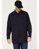 Image #1 - Hawx Men's FR Vented Solid Long Sleeve Button-Down Work Shirt, Navy, hi-res