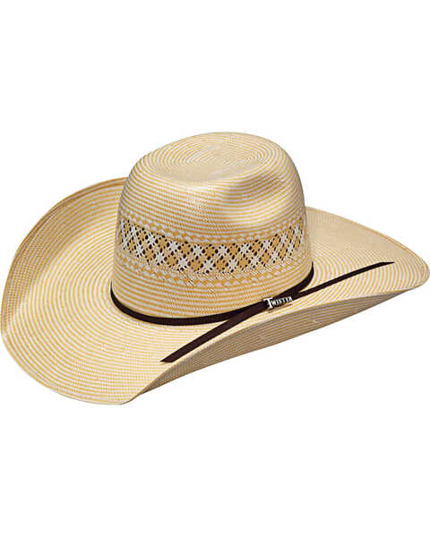 Twister Punchy 20X Straw Cowboy Hat , Ivory, hi-res